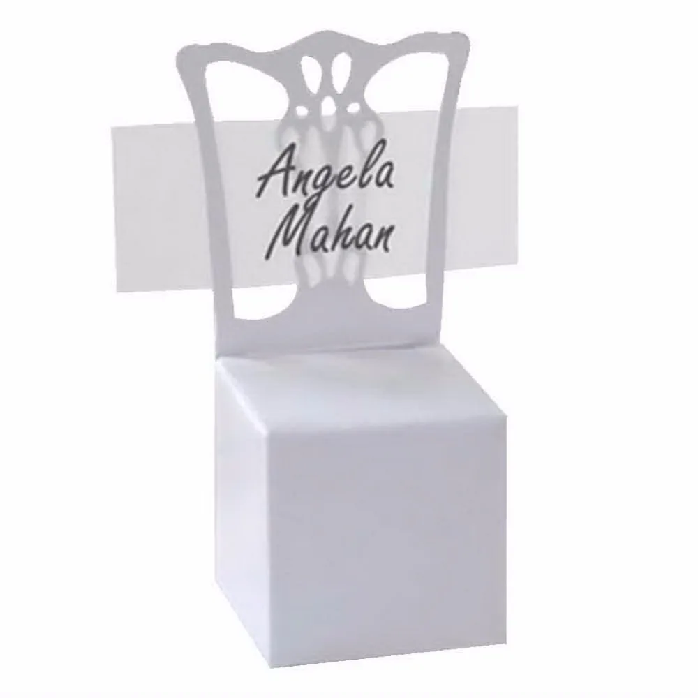 Promotion white Chair Place Card Holder and Favor Box best for candy boxes and wedding favors gifts 100pcs
Promotion white Chair Place Card Holder and Favor Box best for candy boxes and wedding favors gifts 100pcs