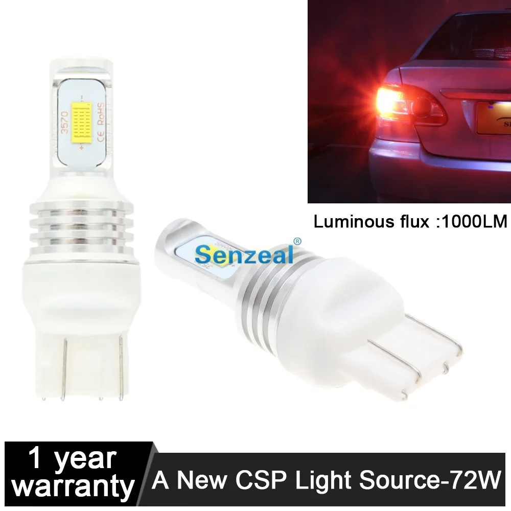 SENZEAL 2pcs 1000Lm Light Led T20 Car Brake Lights 7443 Car Tail Light W21/5W Auto LED 12V 24V Stop Led Bulbs Lamps 3570 CSP 72W
SENZEAL 2pcs 1000Lm Light Led T20 Car Brake Lights 7443 Car Tail Light W21/5W Auto LED 12V 24V Stop Led Bulbs Lamps 3570 CSP 72W