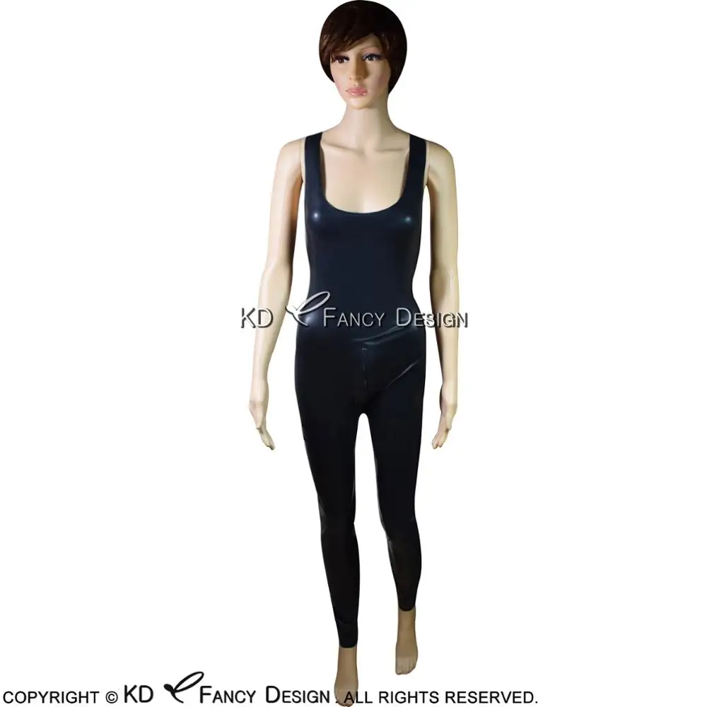 Black Sleeveless Sexy Latex Catsuit With Crotch Zip Rubber Bodysuit Overall Zentai Body Suit LTY-0030
Black Sleeveless Sexy Latex Catsuit With Crotch Zip Rubber Bodysuit Overall Zentai Body Suit LTY-0030