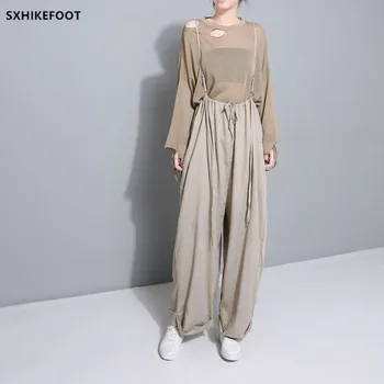 Woman Europe And America 2019 Summer Literary Style Personality Sling Adjustment Comfort Cotton And Linen Loose Wide Leg Pants
Woman Europe And America 2019 Summer Literary Style Personality Sling Adjustment Comfort Cotton And Linen Loose Wide Leg Pants