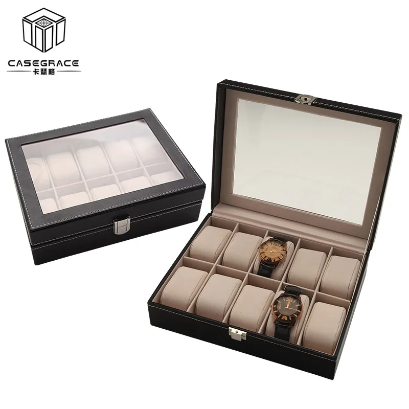 10 Grids PU Leather Bangle Watch Holder Wristwatch Bracelet Display Case Jewelry Gift Storage Box Organizer for Holiday Vacation
10 Grids PU Leather Bangle Watch Holder Wristwatch Bracelet Display Case Jewelry Gift Storage Box Organizer for Holiday Vacation
