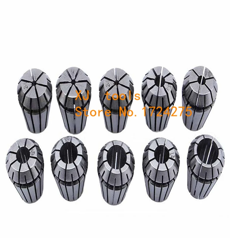 10Pcs ER16 Collet Tool Precision Spring Collet Set from 1mm to 10mm CNC Collet Chuck For Milling Lathe Tools and Spindle
10Pcs ER16 Collet Tool Precision Spring Collet Set from 1mm to 10mm CNC Collet Chuck For Milling Lathe Tools and Spindle