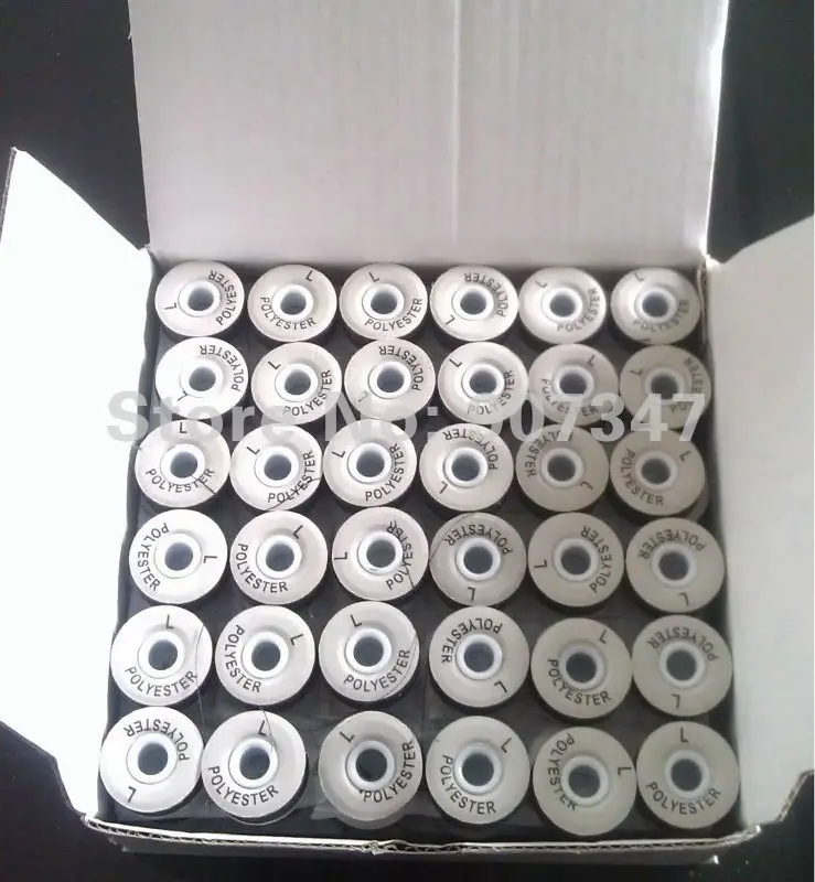 L type pre-wound bobbin thread with card sides, spun polyester cardboard sides+free shipping
L type pre-wound bobbin thread with card sides, spun polyester cardboard sides+free shipping
