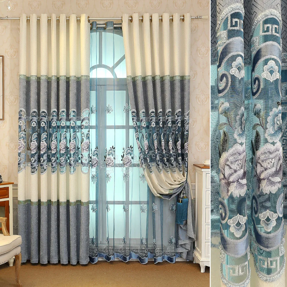 Factory Direct Sales Oushixuenier Chinese Embroidery Curtains High-end Living Room Bedroom Villa Curtain Fabric Finished
Factory Direct Sales Oushixuenier Chinese Embroidery Curtains High-end Living Room Bedroom Villa Curtain Fabric Finished