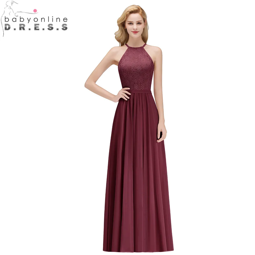 Vestido de Festa Longo Sexy Halter Neck Lace Prom Dresses Long A Line Chiffon Prom Gown Abendkleider Robe De Soiree Longo
Vestido de Festa Longo Sexy Halter Neck Lace Prom Dresses Long A Line Chiffon Prom Gown Abendkleider Robe De Soiree Longo