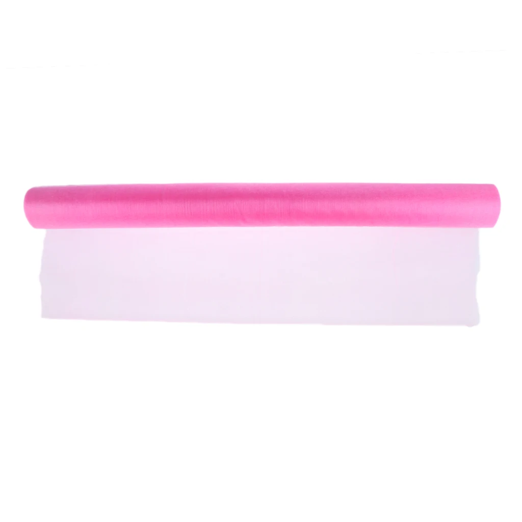 55 Yards Tulle Roll Spool Wedding Prom Fabric Bouquet Chair Sash Car Flower Tutu Gift Packaging Venue Decor Craft 72cm