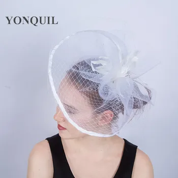 White derby fashion headwear women elegant nice cocktail fascinator hat hair clip bridal mesh fancy hair accessories for ladies
White derby fashion headwear women elegant nice cocktail fascinator hat hair clip bridal mesh fancy hair accessories for ladies