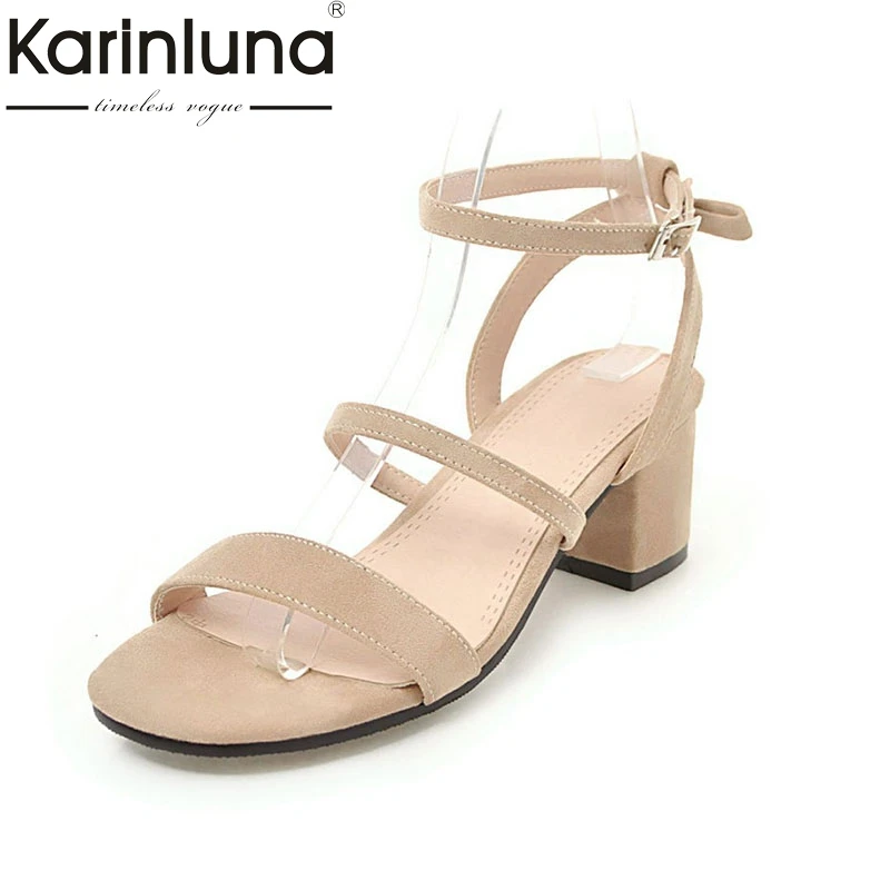 KarinLuna Wholesale Big Size 30-43 6 Colors Square Heels Summer Sandal Shoes Women Fashion Gladiator Party Woman Sandal
KarinLuna Wholesale Big Size 30-43 6 Colors Square Heels Summer Sandal Shoes Women Fashion Gladiator Party Woman Sandal
