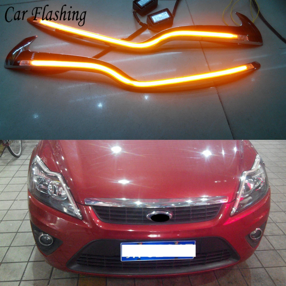 2PCS For Ford Focus 2 MK2 2009 2010 2011 LED Car Headlight Eyebrow Decoration Yellow Turn Signal DRL LED Daytime Running Light
2PCS For Ford Focus 2 MK2 2009 2010 2011 LED Car Headlight Eyebrow Decoration Yellow Turn Signal DRL LED Daytime Running Light