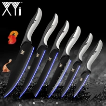 XYj Kitchen Cooking Stainless Steel Knives Tools Black Blade Paring Utility Santoku Chef Slicing Bread Kitchen Accessories Tools
XYj Kitchen Cooking Stainless Steel Knives Tools Black Blade Paring Utility Santoku Chef Slicing Bread Kitchen Accessories Tools