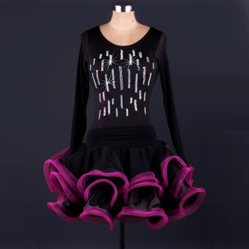 New style Latin dance costume sexy senior spandex stones long sleeves latin dance dress for women latin dance dresses S-4XL L015
New style Latin dance costume sexy senior spandex stones long sleeves latin dance dress for women latin dance dresses S-4XL L015
