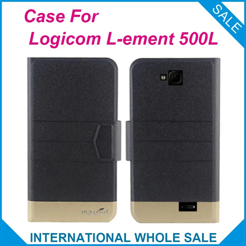 5 цветов горячей! Logicom L Ement 500L чехол Новая мода Бизнес Магнитная застежка
