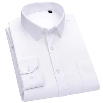 Men's Classic Long Sleeve Standard-fit Solid Dress Shirt White Formal Business Basic Design 100% Cotton Easy Care Shirts
Men's Classic Long Sleeve Standard-fit Solid Dress Shirt White Formal Business Basic Design 100% Cotton Easy Care Shirts