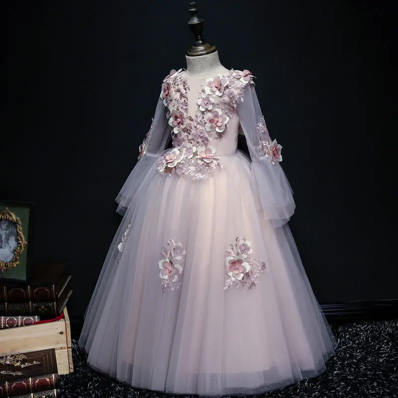 Glizt Girls Wedding Dresses Bead Appliques Lace Party Princess Birthday Dress Long Sleeve First Communion Gown Flower Girl Dress
Glizt Girls Wedding Dresses Bead Appliques Lace Party Princess Birthday Dress Long Sleeve First Communion Gown Flower Girl Dress
