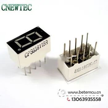 CPS03611BR Common Anode 1Bit Digital Tube 7 segment 0.36" Red LED Display 10PCS/LOT
CPS03611BR Common Anode 1Bit Digital Tube 7 segment 0.36" Red LED Display 10PCS/LOT