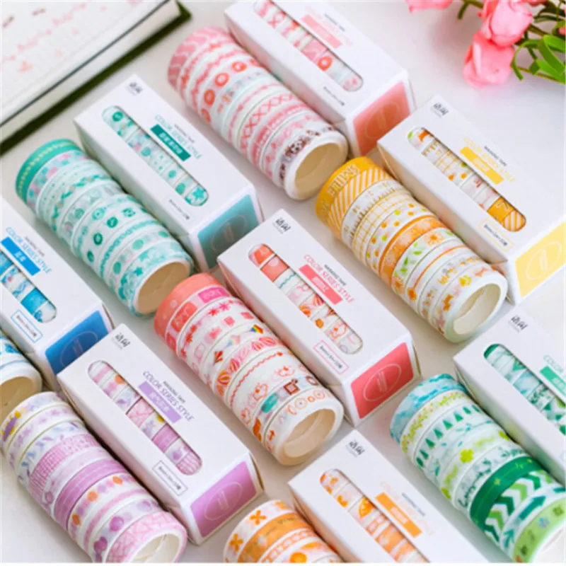10pcs/lot Beautiful Leaves Foil Grid Floral Washi DIY Decor Tape Scrapbooking Planner Adhesive Masking Tape Label Sticker
10pcs/lot Beautiful Leaves Foil Grid Floral Washi DIY Decor Tape Scrapbooking Planner Adhesive Masking Tape Label Sticker