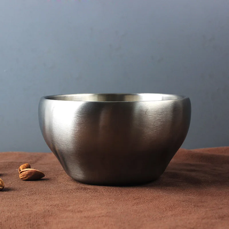 304 Stainless Steel High Grade Rice Bowl Double Wall Hot Insulation Chidren Bowl Frost Surface High Quality Dinner Bowls
304 Stainless Steel High Grade Rice Bowl Double Wall Hot Insulation Chidren Bowl Frost Surface High Quality Dinner Bowls