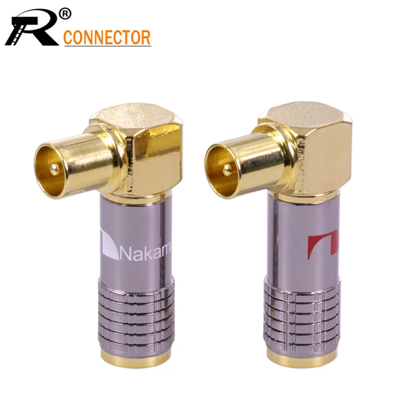 1pc Wire connector DVB-T TV PAL Male plug Right Angle cable Adapter welding 90degree elbow plug
1pc Wire connector DVB-T TV PAL Male plug Right Angle cable Adapter welding 90degree elbow plug