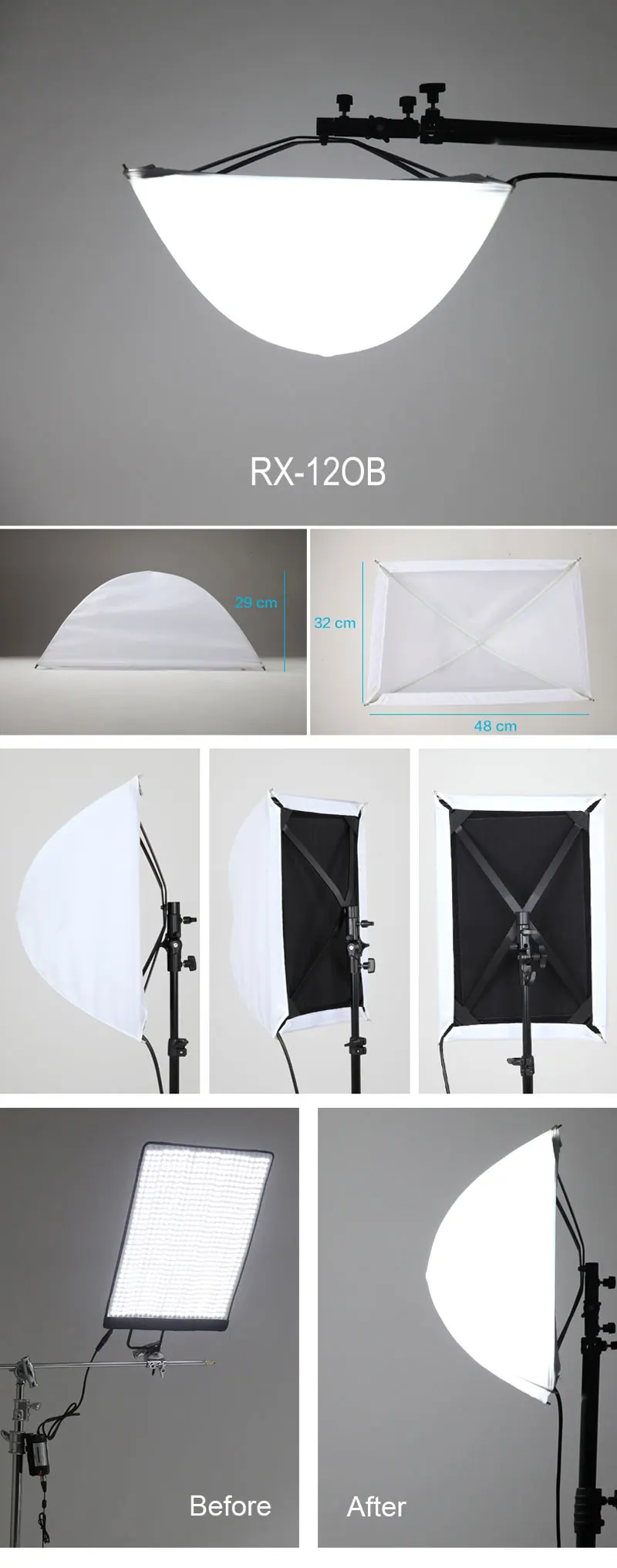 Falcon Eyes 34 LED 280pcs RX-12T nanguang zhiyun