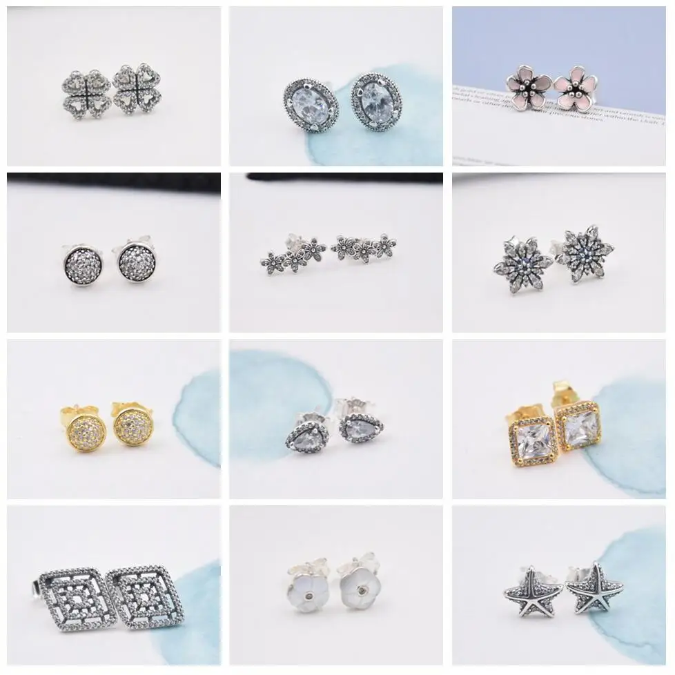 FirstQueen 100% Sterling Silver 925 Stud Earrings For Women Jewelry Christmas Gift for 2018 New Year Fine Jewelry
FirstQueen 100% Sterling Silver 925 Stud Earrings For Women Jewelry Christmas Gift for 2018 New Year Fine Jewelry