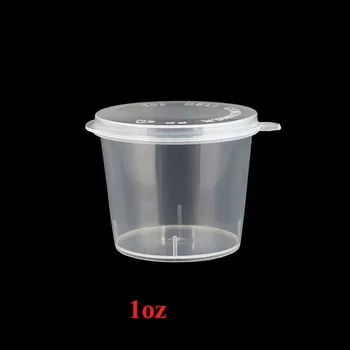 25ml 1oz Seasoning Cup Disposable Spice Jam Containers with Transparent Lid Tasting Cup Salad Sauce Take-out Storage Cup 
25ml 1oz Seasoning Cup Disposable Spice Jam Containers with Transparent Lid Tasting Cup Salad Sauce Take-out Storage Cup