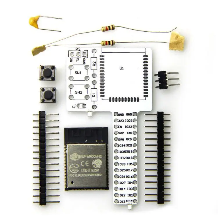 DIY Kit Module ESP-32 ESP-WROOM-32 Rev1 WIFI Module Wireless Bluetooth Breadboard Module Kit Development Board
DIY Kit Module ESP-32 ESP-WROOM-32 Rev1 WIFI Module Wireless Bluetooth Breadboard Module Kit Development Board