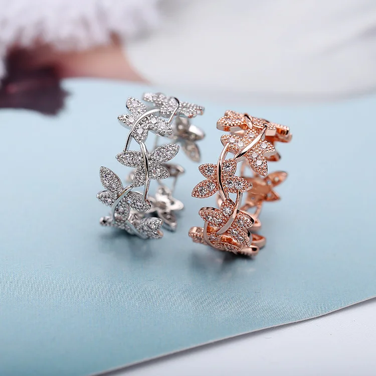 High quality brand jewelry butterfly sweet temperament Rhinestone encrusted zircon lace flower ring for women
High quality brand jewelry butterfly sweet temperament Rhinestone encrusted zircon lace flower ring for women
