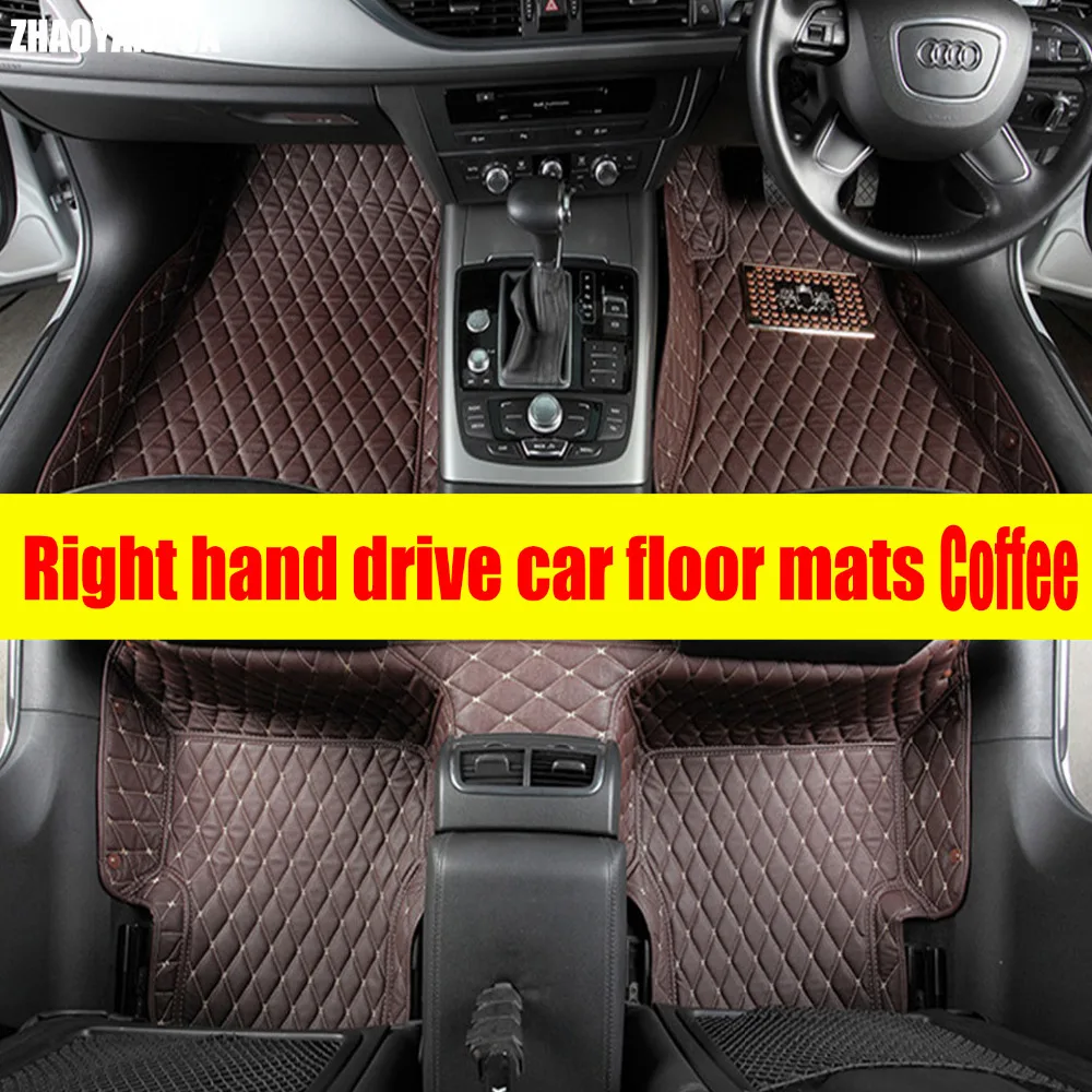 

ZHAOYANHUA Right hand drive car car floor mats for Mercedes Benz A C W204 W205 E W211 W212 W213 S class CLA GLC ML GLE GL rug ca