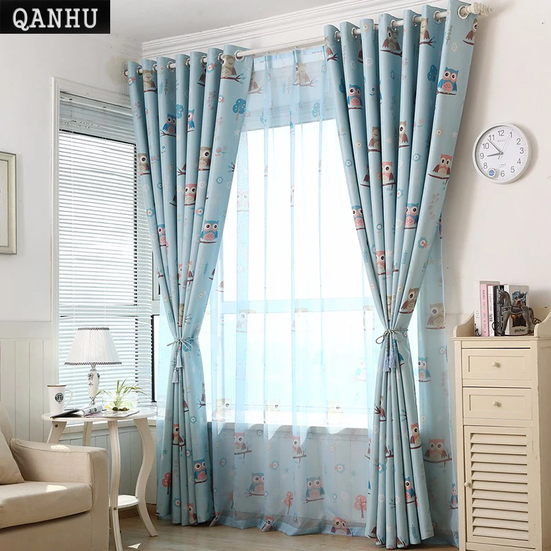 Qanhu Modern Curtains For Bedroom Cute Cartoon Owl Curtains/tulle Sets Children Curtain Blackout Del Dormitorio Rideaux Salon
Qanhu Modern Curtains For Bedroom Cute Cartoon Owl Curtains/tulle Sets Children Curtain Blackout Del Dormitorio Rideaux Salon