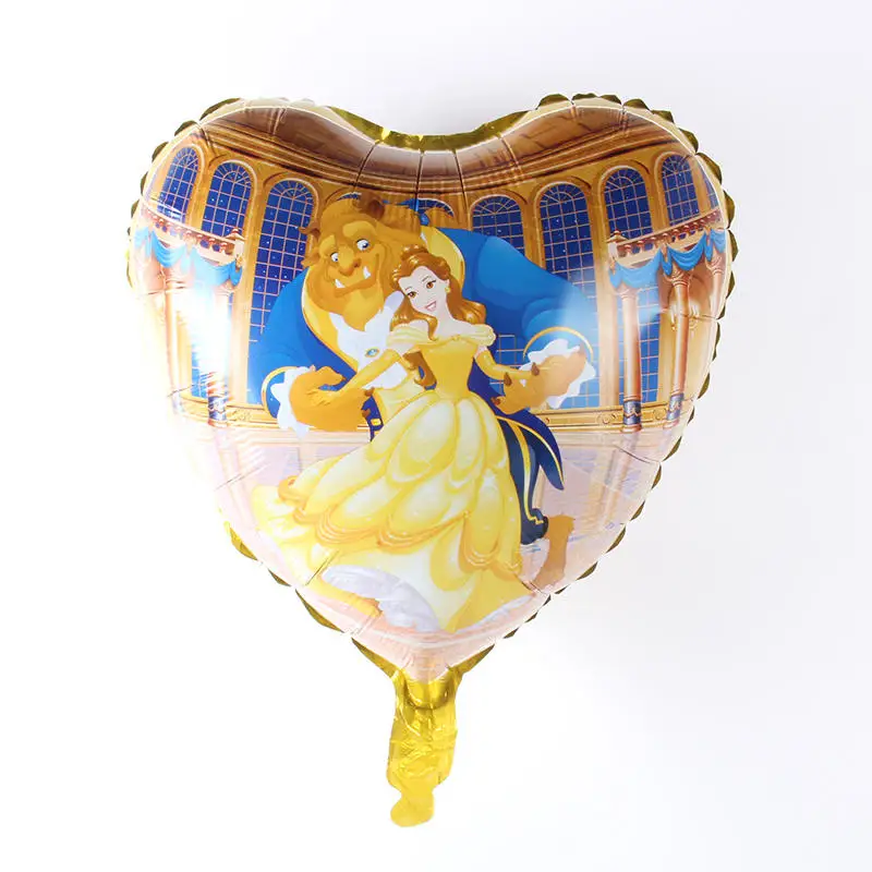 

New Beauty and the Beast foil balloons 18 inch princess balloon Globos baby Birthday decorations Supplies Marriage supplies