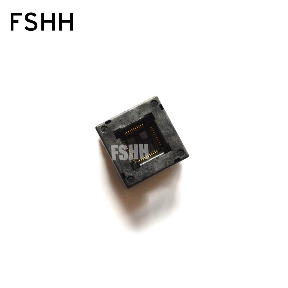 Open top QFP44 TQFP44 LQFP44 ic test socket Pin pitch=0.8mm Size=10x10mm 12x12mm
Open top QFP44 TQFP44 LQFP44 ic test socket Pin pitch=0.8mm Size=10x10mm 12x12mm
