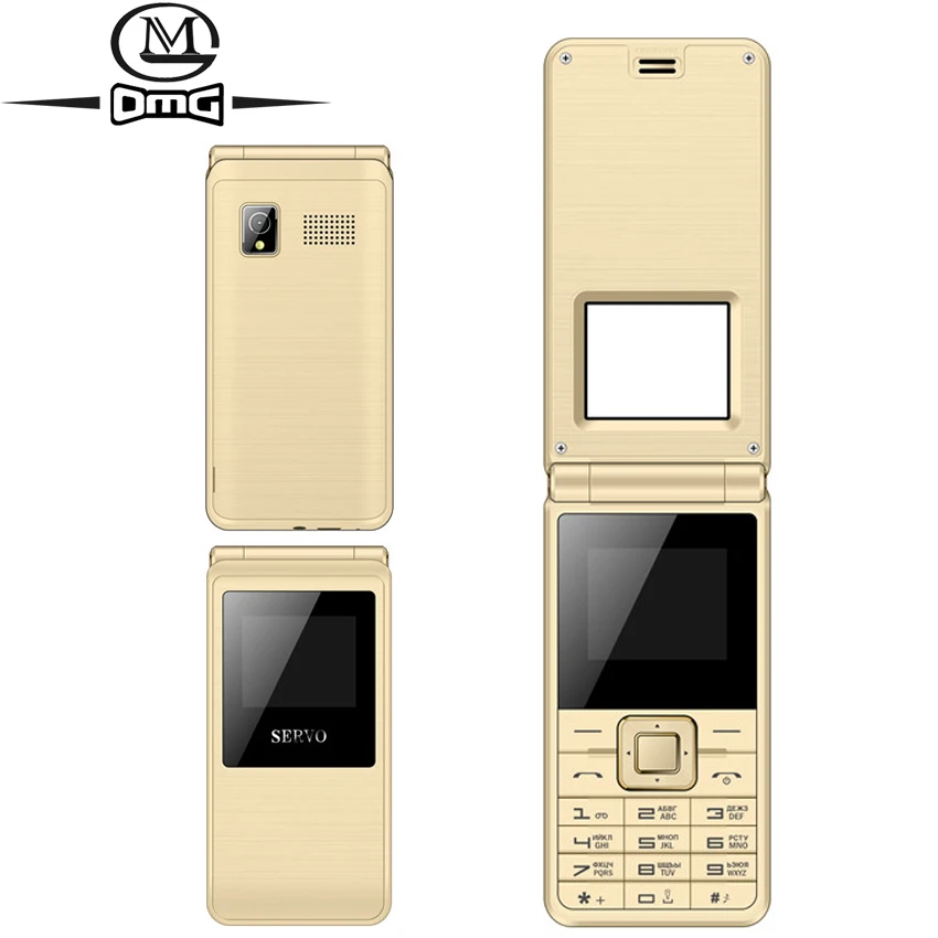 SERVO Russian keyboard Flip cell phone Dual SIM 1.77" Big Fonts FM MP3 old man phones GSM clamshell mobile phone
SERVO Russian keyboard Flip cell phone Dual SIM 1.77" Big Fonts FM MP3 old man phones GSM clamshell mobile phone