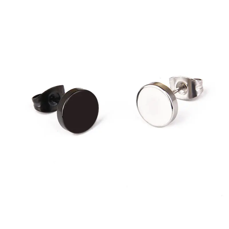 One Piece Fashion Punk Earrings Double Sided Round Bolt Stud Earrings Male Gothic Barbell Black Earrings Men Jewelry Gifts Q5
One Piece Fashion Punk Earrings Double Sided Round Bolt Stud Earrings Male Gothic Barbell Black Earrings Men Jewelry Gifts Q5