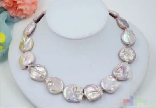 Hot sale new Style >>>>>18" 22mm lavender BAROQUE coin KESHI REBORN PEARL NECKLACE
Hot sale new Style >>>>>18" 22mm lavender BAROQUE coin KESHI REBORN PEARL NECKLACE