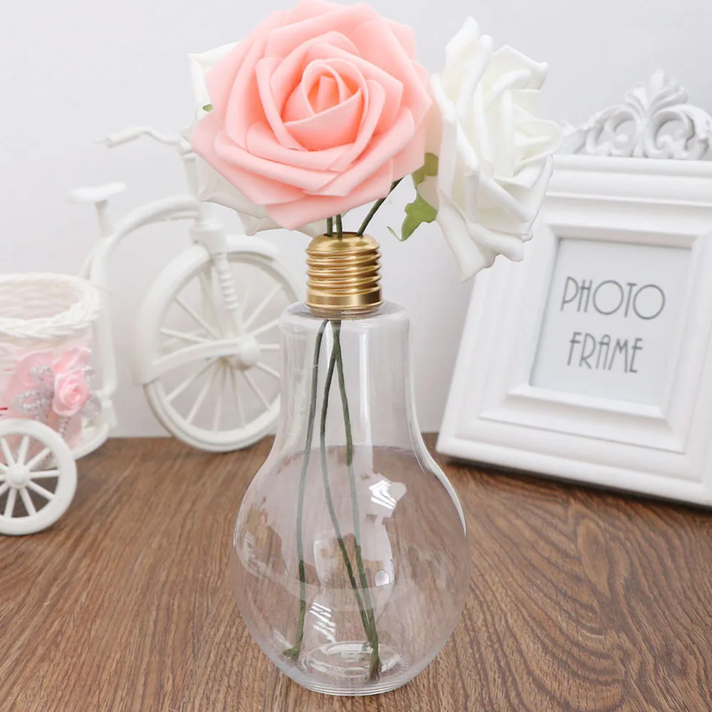 Plastic Light Bulb Transparent Fruit Juice Water Bottle Cup Drink Bottle with Lid Gifting for Copper Wire String Light
Plastic Light Bulb Transparent Fruit Juice Water Bottle Cup Drink Bottle with Lid Gifting for Copper Wire String Light