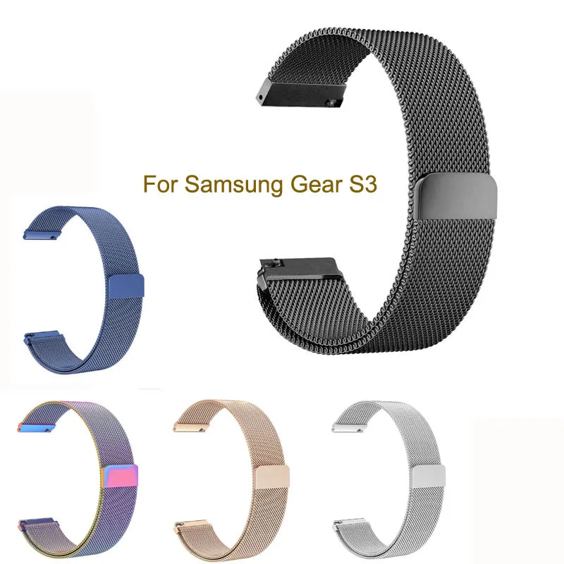 For Samsung Gear S3 Classic Frontier Wristwatch Strap Bracelet Stainless Steel Metal Milanese Magnetic Loop Watch Band 22mm
For Samsung Gear S3 Classic Frontier Wristwatch Strap Bracelet Stainless Steel Metal Milanese Magnetic Loop Watch Band 22mm