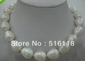 Free Shipping women's jewelry 16-19 mm big white SOUTH SEA SHELL PEARL NECKLACE 18 " inch
Free Shipping women's jewelry 16-19 mm big white SOUTH SEA SHELL PEARL NECKLACE 18 " inch