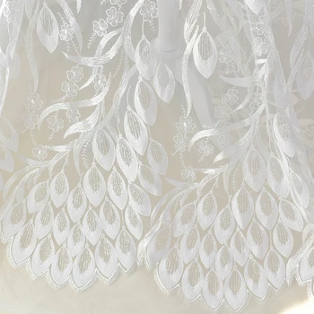 W1.3m long 0.5meter Luxury peacock eyelash sequins lace fabric wedding embroidery bridal dress decoration accessory X333
W1.3m long 0.5meter Luxury peacock eyelash sequins lace fabric wedding embroidery bridal dress decoration accessory X333