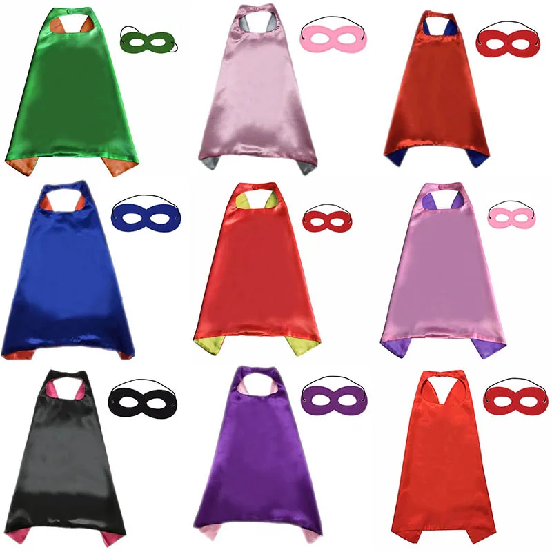 Solid Color Cloak + Mask Reversible Children's Cloak Birthday Party TeenSatin Solid Cloak Boy Girl Satin Shawl Superhero Cape
Solid Color Cloak + Mask Reversible Children's Cloak Birthday Party TeenSatin Solid Cloak Boy Girl Satin Shawl Superhero Cape