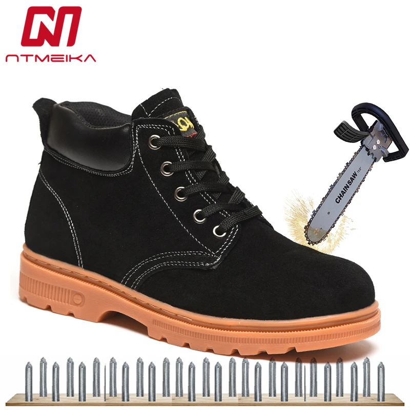 Cow Suede Men Safety Shoes Steel Toe Fashion Wear-Resisting Safety Boots For Men Outdoor Work Shoes Men Big Size 36-46 Shoes
Cow Suede Men Safety Shoes Steel Toe Fashion Wear-Resisting Safety Boots For Men Outdoor Work Shoes Men Big Size 36-46 Shoes