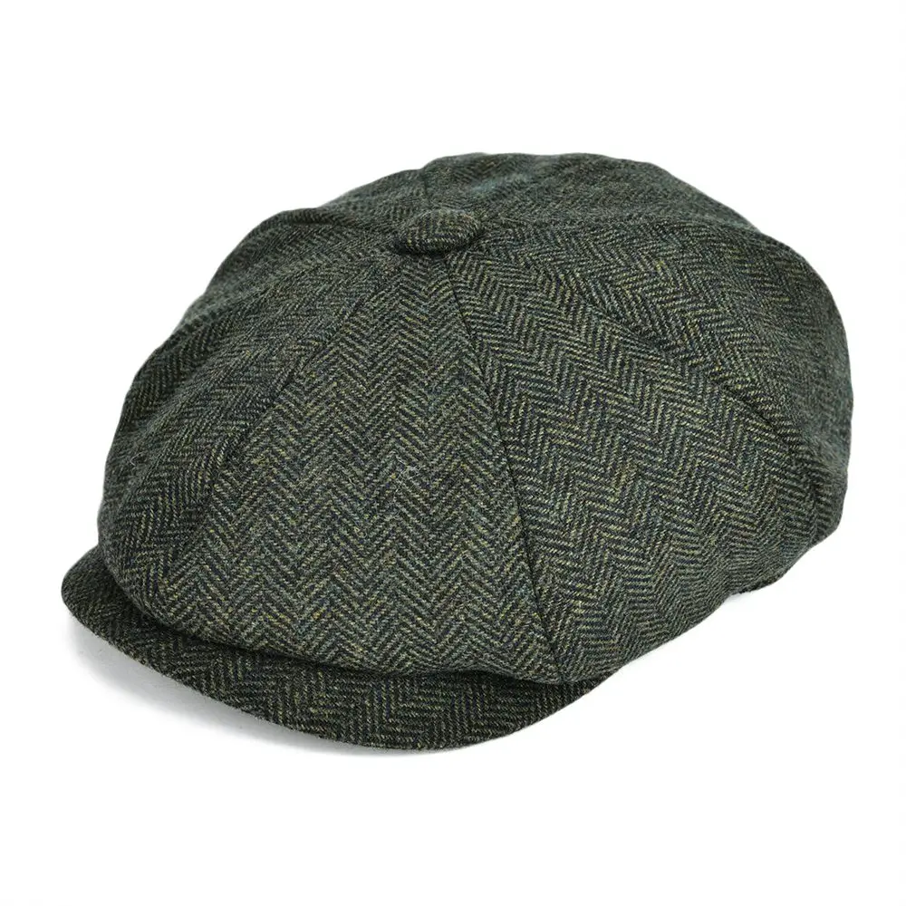 VOBOOM Woollen Tweed Newsboy Cap Men Hat Women Herringbone Mens Wool Blend Apple Caps Autumn Winter Eight Panel Cabbie Hats 131
VOBOOM Woollen Tweed Newsboy Cap Men Hat Women Herringbone Mens Wool Blend Apple Caps Autumn Winter Eight Panel Cabbie Hats 131