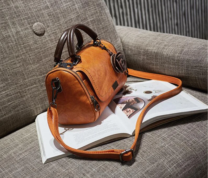 Women's Shoulder Handbag Rose Petal Flower Ladies Crossbody Bag (TWH29)