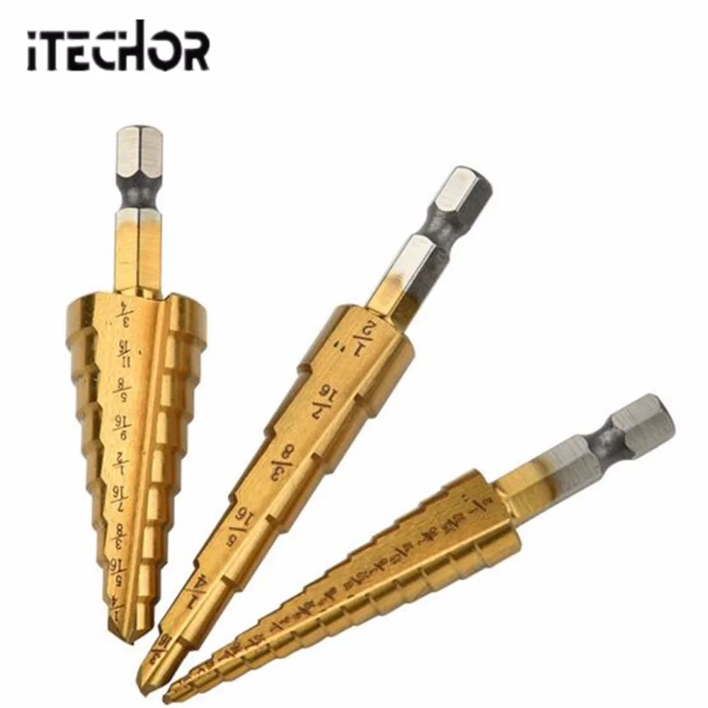 iTECHOR 3pcs Tools With High Quality For 3-12mm 4-12mm 4-20mm Tools Set Woodworking Metal Files Set Hss Steel Titanium Step Hot
iTECHOR 3pcs Tools With High Quality For 3-12mm 4-12mm 4-20mm Tools Set Woodworking Metal Files Set Hss Steel Titanium Step Hot