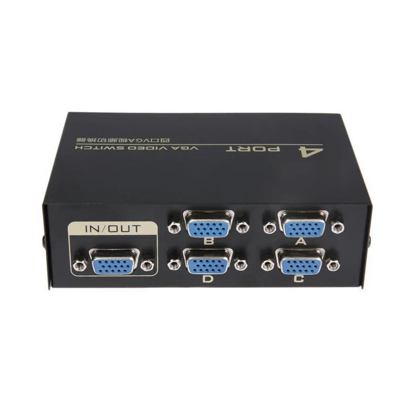 Mayitr 1pc 130MHz 1 to 4 VGA Video Splitter 4 Port Monitor Switch VGA Converter Adapter Box For PC Computer
Mayitr 1pc 130MHz 1 to 4 VGA Video Splitter 4 Port Monitor Switch VGA Converter Adapter Box For PC Computer