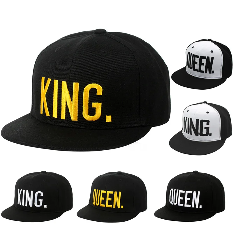 Hot Sale KING QUEEN 6 Color Embroidery Snapback Hat Men Women Couple Baseball Caps Dad hat Casquette gorras Hip Hop sun hats
Hot Sale KING QUEEN 6 Color Embroidery Snapback Hat Men Women Couple Baseball Caps Dad hat Casquette gorras Hip Hop sun hats