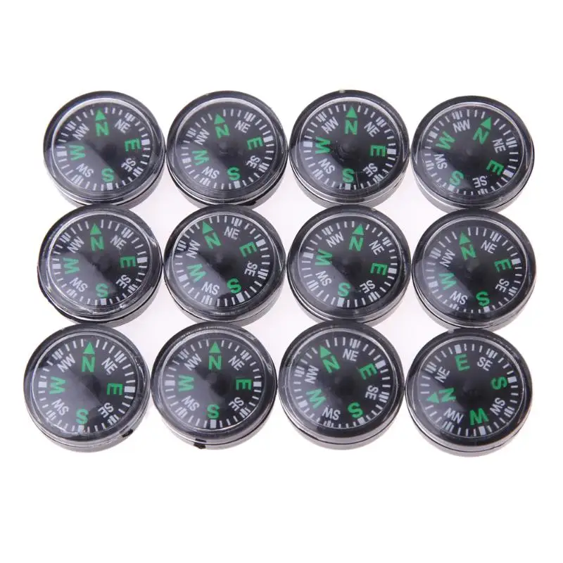 12 Pieces/Set 20mm Mini Compasses for Paracord Bracelet OutdoorTravel Hiking Camping Emergency Survival Navigation Tool
12 Pieces/Set 20mm Mini Compasses for Paracord Bracelet OutdoorTravel Hiking Camping Emergency Survival Navigation Tool