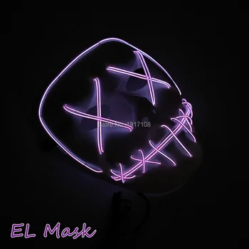 Hip-hop mask Sound Activated EL Wire Holloween Mask LED Shuffle Glowing Ghost Mask Gift Masks For Party Decoration By DC-3V
Hip-hop mask Sound Activated EL Wire Holloween Mask LED Shuffle Glowing Ghost Mask Gift Masks For Party Decoration By DC-3V