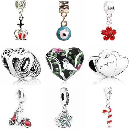 Hot Selling Small Pendant Beads Pink Flower Hearts Lion Evil Eye Beads Fit Pandora Charm Bracelets Women Enamel Alloy Beads DIY
Hot Selling Small Pendant Beads Pink Flower Hearts Lion Evil Eye Beads Fit Pandora Charm Bracelets Women Enamel Alloy Beads DIY