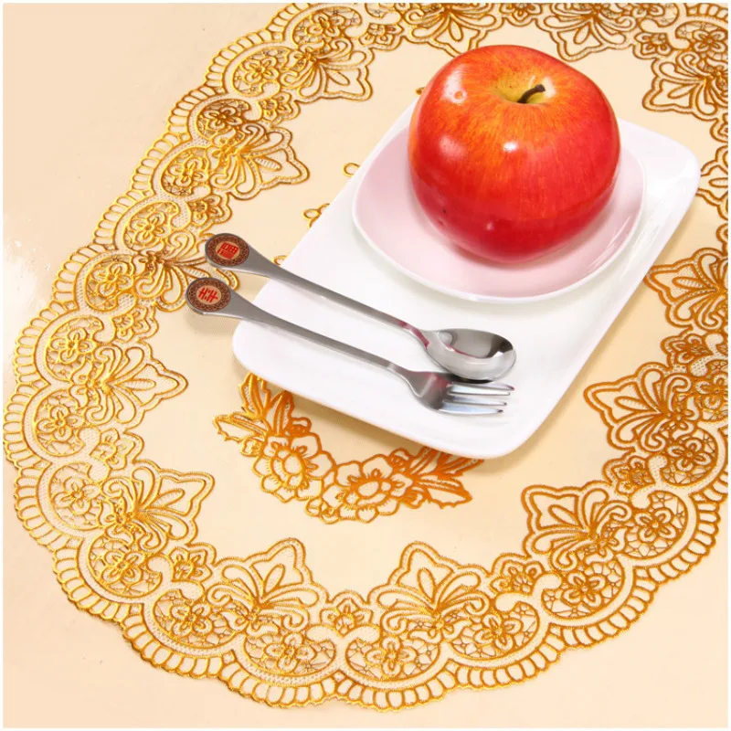 European PVC environment-friendly heat-insulating pad, bronzing pad, tray pad, western table pad, table cloth, tea table pad
European PVC environment-friendly heat-insulating pad, bronzing pad, tray pad, western table pad, table cloth, tea table pad