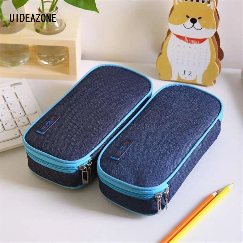 School Pencil Cases for Girls Boys Solid Denim Cloth Pencilcase Pen Box Multifunction Large Storage Case Pouch Stationery Bag
School Pencil Cases for Girls Boys Solid Denim Cloth Pencilcase Pen Box Multifunction Large Storage Case Pouch Stationery Bag